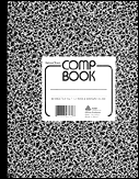 Cover art: composition notebook